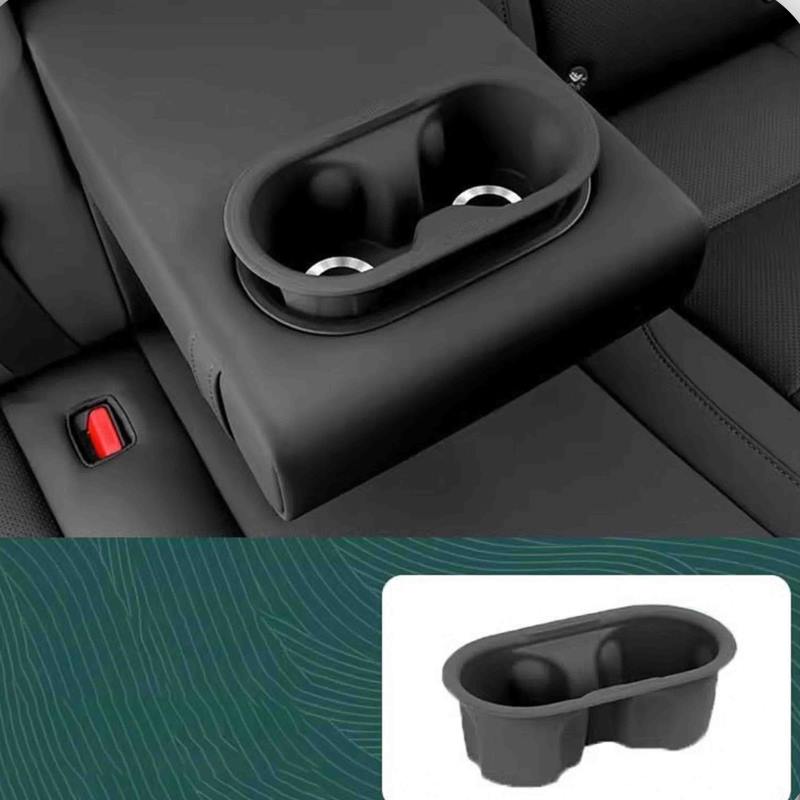 Lixiang L6 Metal CD naxışlı silikon su stəkanı qara