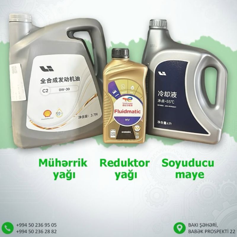 Lixiang Sürətlər Qutusunun Yağı 1Lt