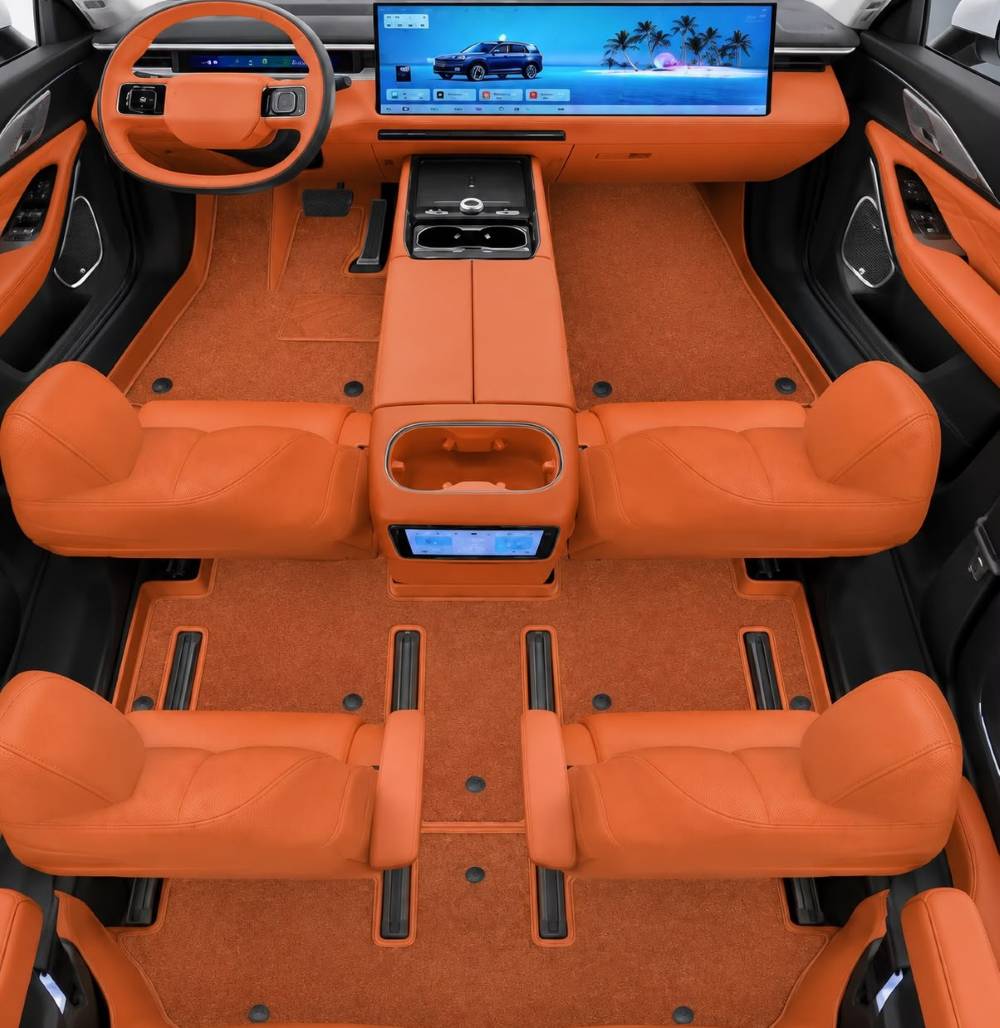 Lynk/Co 900 Ayaqaltı Narıncı Rəngdə Kavralit+3D