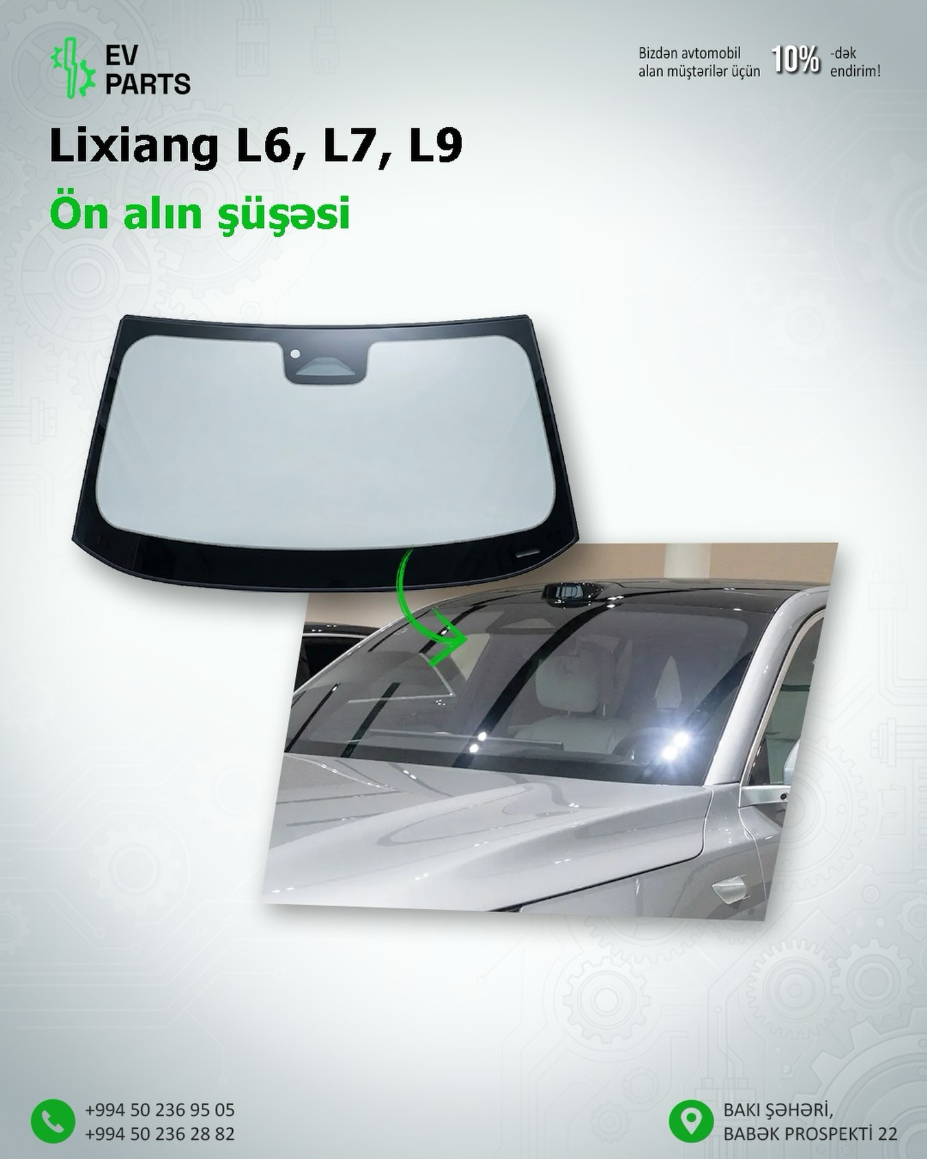 Lixiang L7 Pro 2025 Ön Alın Şüşəsi